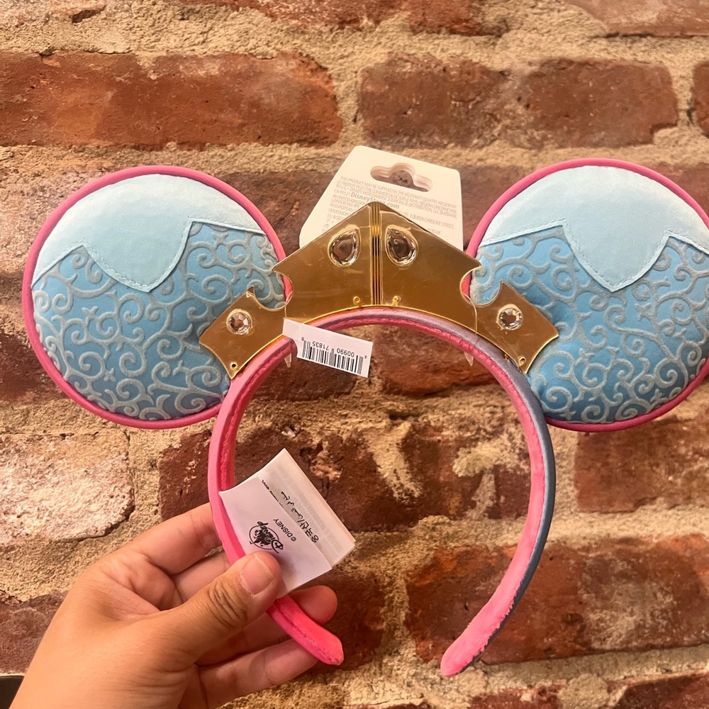 Disney Parks Sleeping Beauty Aurora Pink & Blue Ear Headband